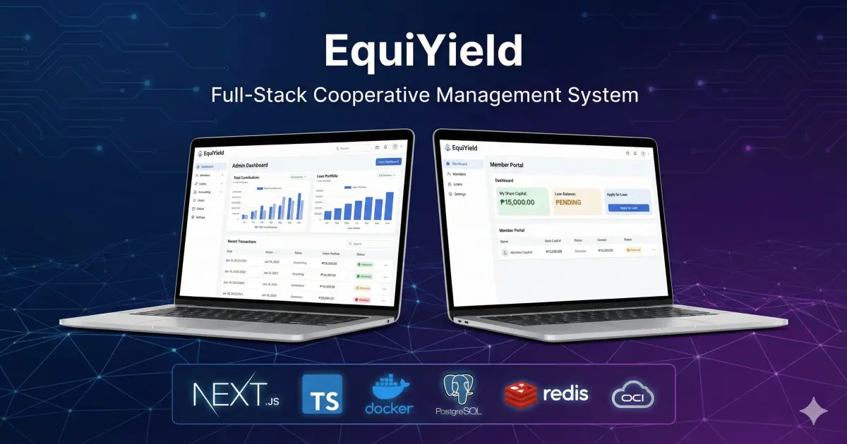EquiYield - Cooperative Savings & Loan Management System